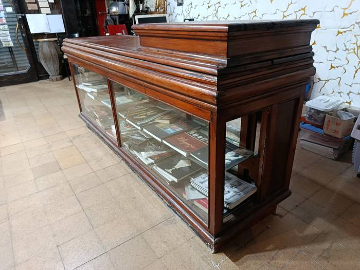 antiguo mostrador de almacén ramos generales medidas 2.25mts x 80 cm alto