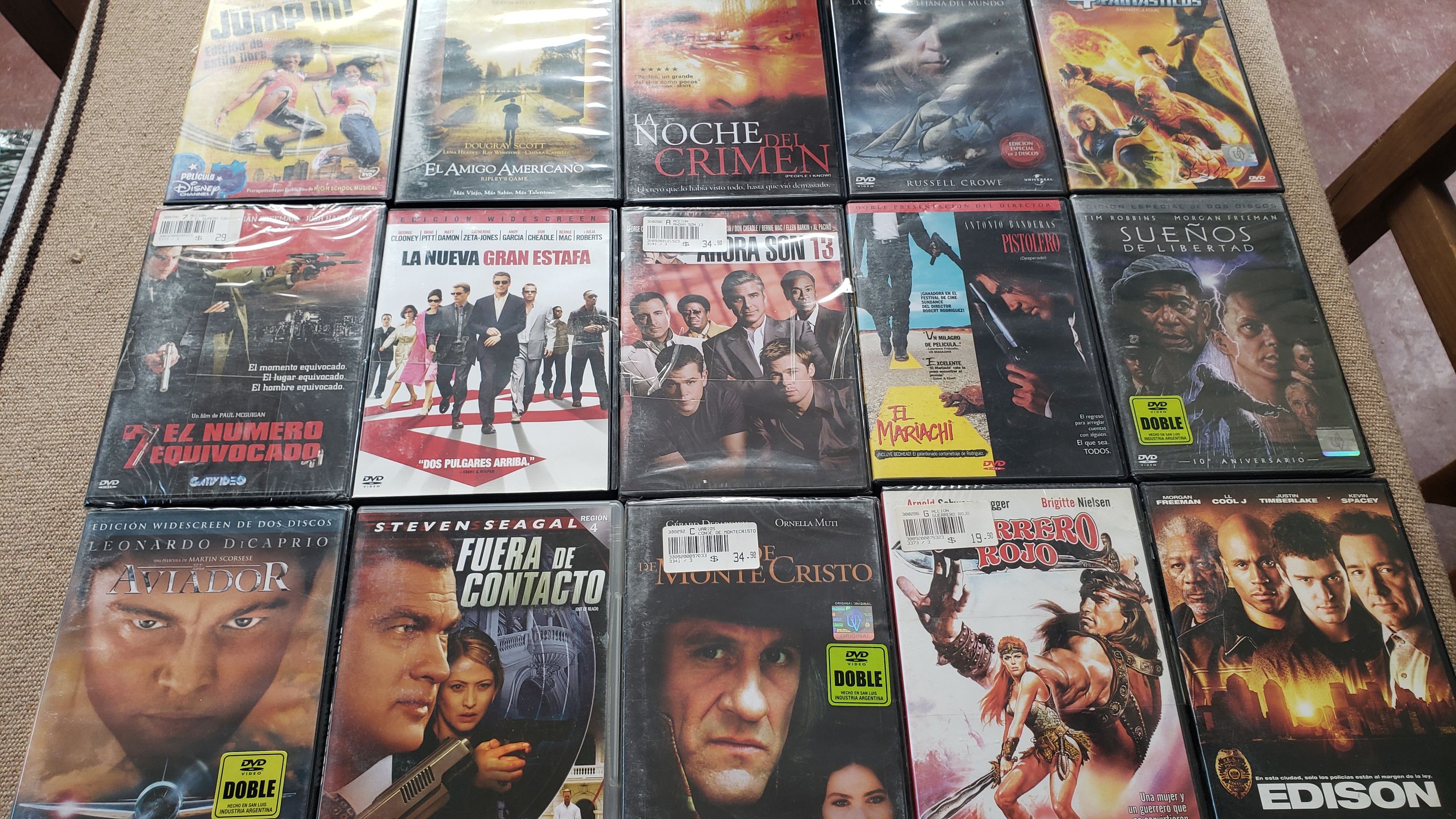 Lote de DVD sin usar