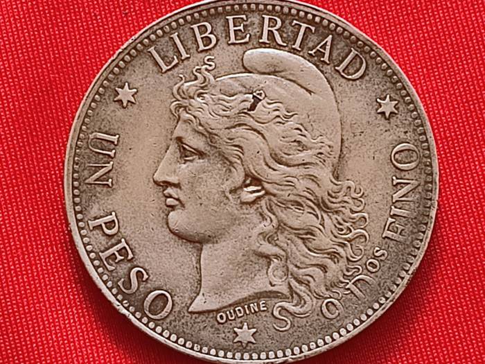Patacon de plata 1882